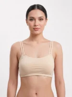 Premium Seamless Cotton-Blend Crop Bralette