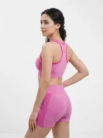 Seamless Heathered Two-Piece Workout Set - Image 3