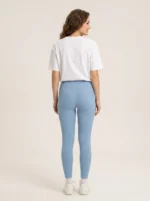 Women's High-Waisted Ribbed Knit Leggings - Image 2