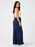 Women's Loose-Fit Polka Dot Casual Drawstring Loungewear Pants - Image 3