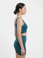 Emerald Spruce Ribbed Seamless Activewear Set - Image 3