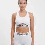 Seamless Typographic Two-Piece Workout Set