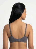 Women's Comfort Bra with Micro-Mesh Overlay and Tassel Trim - Image 2