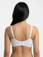 Women's Comfort Bra with Lace Overlay and Fanned Base - Image 2