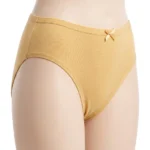 Elegant Cotton Bikini with Classic Satin Bow
