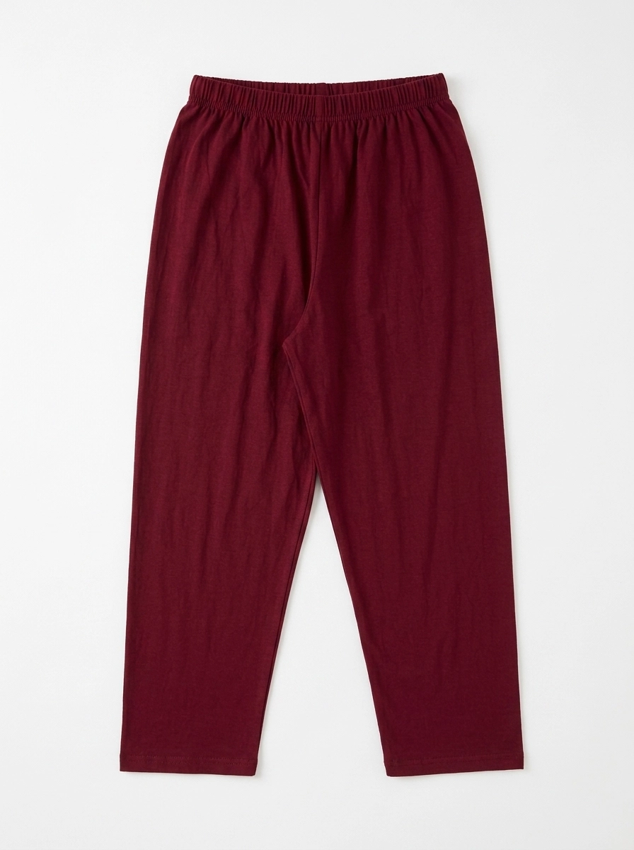 Red_pants_on_white_background_202607160555 Women's Relaxed-Fit Wide-Leg Trousers - Image 1