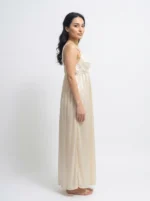 Women's Luxury Satin Lace-Trim Maxi Nightgown Slip - Image 3
