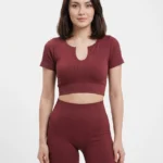 Seamless Ribbed Two-Piece Workout Set