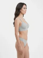 Seamless Geometric Textured Active Lingerie Set - Image 3