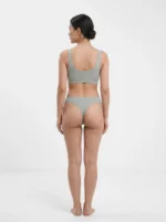 Seamless Geometric Textured Active Lingerie Set - Image 2