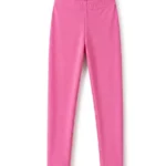 Women's Classic Solid White Full-Length Stretch Leggings