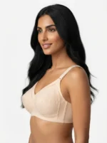 Women's Underwired Full-Coverage Support Bra with Ladder Mesh Inset Trim - Image 3
