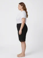 Women's Plus Size Lace-Trim Lycra Lounge Shorts - Image 3