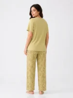 Women's "OOH lala" Graphic Ribbed Pajama Set - Image 2