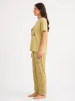 Women's "OOH lala" Graphic Ribbed Pajama Set - Image 3