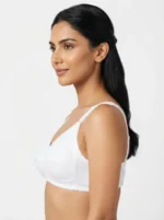 Women's Wire-Free Full-Coverage Support Bra with Linear Mesh Trim - Image 3