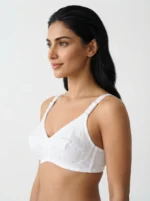 Women's Wire-Free Full-Coverage Support Bra with Multi-Stitch Reinforced Framing - Image 3