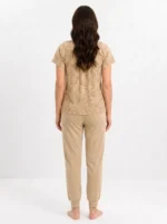 Olive Arch Abstract Loungewear Set - Image 2