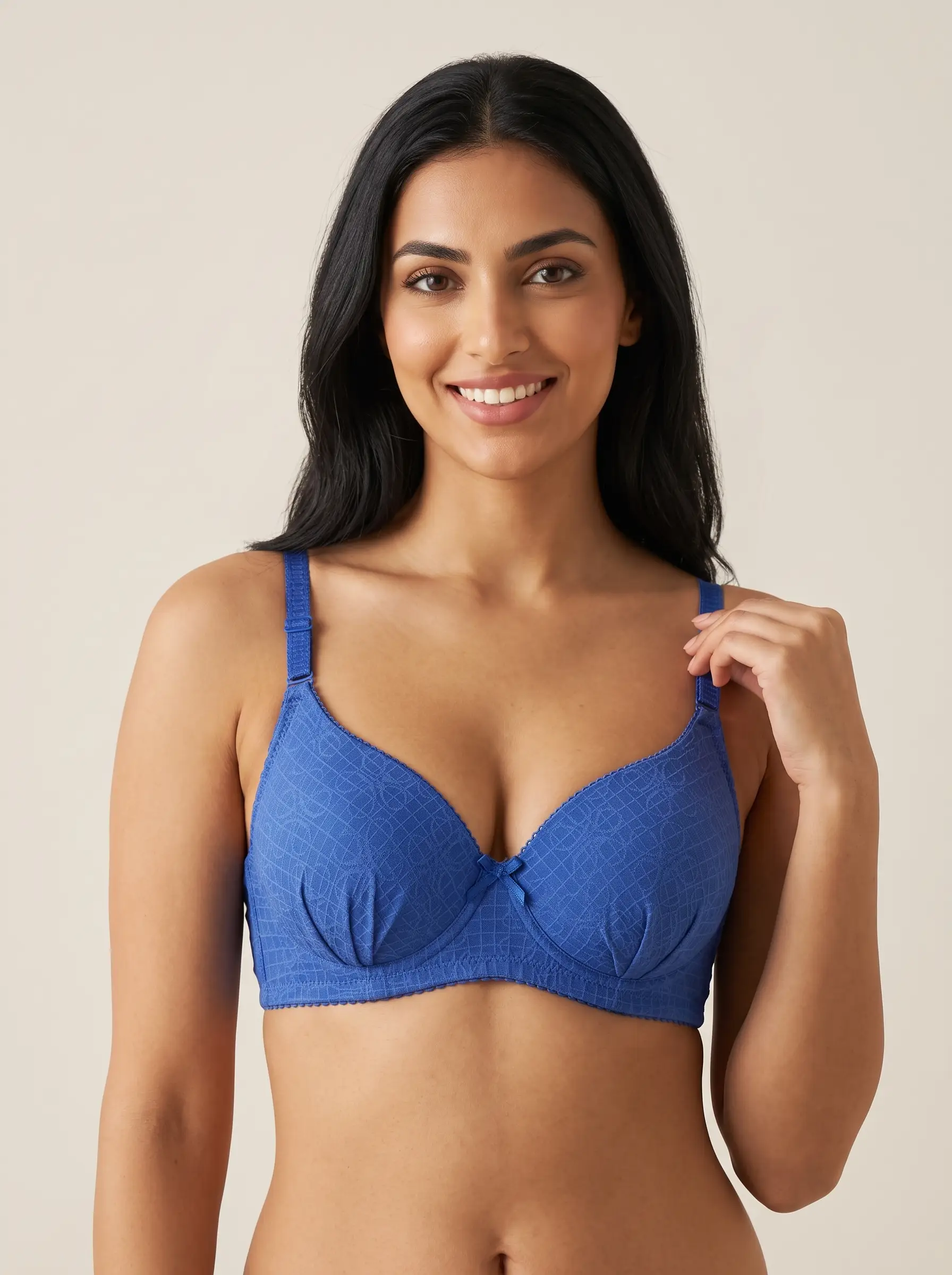 Woman_setting_bra_in_studio_202607041722 Medium V-Neck Bra - Image 1