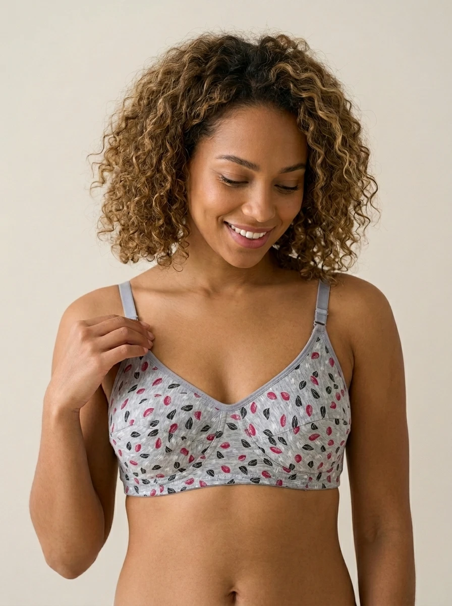 Woman_setting_gray_bra_202607040212 Slumber Bra - Image 1