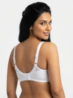 Women's Underwired Full-Coverage Support Bra with Translucent Mesh Upper Panels - Image 2