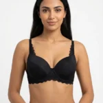 Women's Wire-Free Plus-Size Convertible Comfort Bra with Lace Band