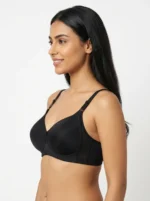 Women's Comfort T-Shirt Bra with Embroidered Center Trim - Image 3