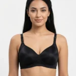 Women's Comfort T-Shirt Bra with Embroidered Center Trim