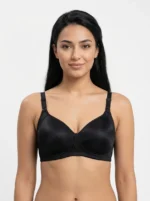 Women's Comfort T-Shirt Bra with Embroidered Center Trim