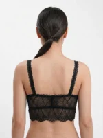 Premium Embroidered Lace Longline Bralette - Image 2