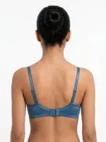 Wireless Bra with Lace Wings and Rhinestone Gore - Image 2