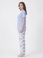 Serene Sky Botanical Loungewear Set - Image 3