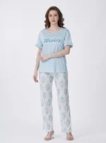 Aquamarine Wishes Medallion Loungewear Set