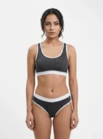 Seamless Contrast Trim Active Lingerie Set