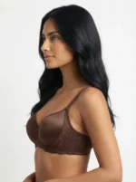 Women's Cotton-Blend lase Comfort Bra - Image 3
