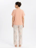 Peach Willow Botanical Henley Loungewear Set - Image 2