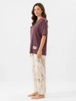 Burgundy Marble Loungewear Set - Image 3
