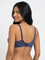 Women's Wire-Free Soft Sponge Under-Bust Seamed Bra with Ditsy Garden Floral Print - Image 2