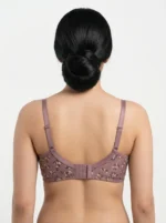 Women's Underwired Soft Sponge Seamed Bra with Delicate Meadow Floral Print - Image 2