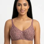 Women's Underwired Soft Sponge Seamed Bra with Delicate Meadow Floral Print