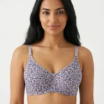 Women's Underwired Soft Sponge Seamed Bra with Ditsy Autumnal Floral Print