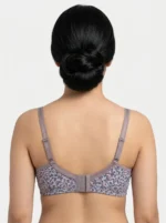 Women's Underwired Soft Sponge Seamed Bra with Ditsy Autumnal Floral Print - Image 2