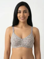 Women's Underwired Soft Sponge Seamed Bra with Ditsy Spring Floral Print