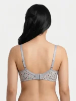 Women's Underwired Soft Sponge Seamed Bra with Ditsy Spring Floral Print - Image 2