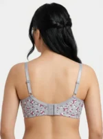 Women's Underwired Soft Sponge Seamed Bra with Ditsy Rosebud Floral Print - Image 2