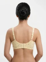 Women's Pure Cotton Front-Button Wireless Crop Bra with Ditsy Floral and Rose Print - Image 2