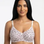 Women's Underwired Soft Sponge Seamed Bra with Ditsy Meadow Floral Print