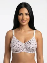 Women's Underwired Soft Sponge Seamed Bra with Ditsy Meadow Floral Print