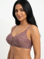 Women's Underwired Soft Sponge Seamed Bra with Delicate Meadow Floral Print - Image 3