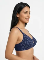 Women's Underwired Soft Sponge Seamed Bra with Botanical Vineyard Print - Image 2